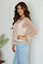 Blush Lightweight Open Knit Venti Sweater