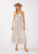 Natural Pink Spaghetti Strap Smocked Bust Button-Down Maxi Lovestitch Dress