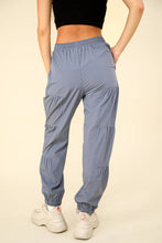 Denim Shirring Detail Active Jogger Pants
