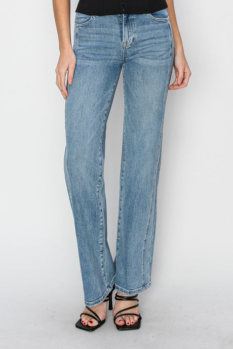 Medium Mid Rise Straight Risen Jeans 6/24/25 9987