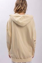Cream Front Zip Hooded Blue Velvet Jacket 7/2/26 1337