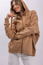 Mocha Front Zip Hooded Blue Velvet Jacket 7/2/26 1338