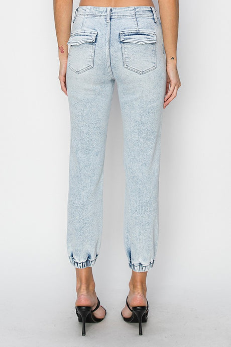 Acid Light High Rise Relaxed Ankle Jogger Risen Jeans 8/20/25 1128