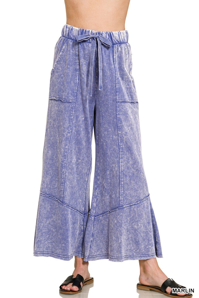 Marlin French Terry Exposed Seam Zenana Pants 9/21/26 1449
