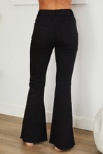 Black Twill Denim High Waist Flare Bell Italian Pants 1/15/25 9529