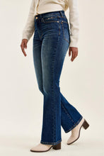Dark Mid Rise DAISY Bootcut w/ Harness Trim DK Sunset Ride Judy Blue Jeans