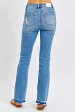 Medium Mid Rise Destroy & Released Hem Bootcut Judy Blue Jeans 6/27/24 8734