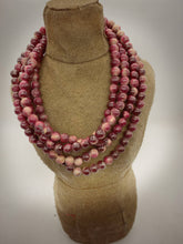 Cranberry Teakwood Rare Bird Necklace