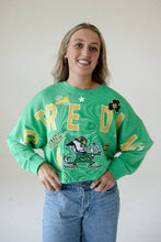 Notre Dame Patched Up Cropped Longsleeve: Washed Navy / S