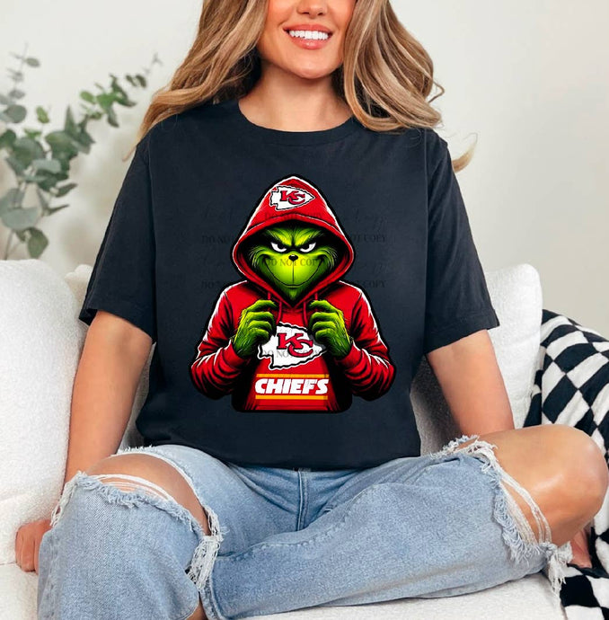 Black Grinch Chiefs T-shirt