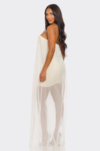 Cream Luxe Corset Mesh Overlay Dress 3/27/26 1268