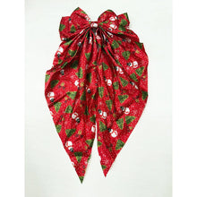 Snow Man and Reindeer Christmas Hair Bow Clip: MIX COLOR / ONE(12)