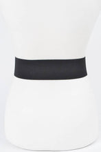 Black Stone Flower Elastic Belt