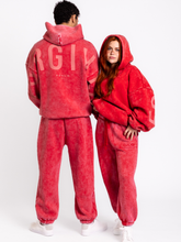 Kingdom Essential Hoodie - Snow Wash - True Red: Snow Wash - Forgiven - True Red / XS