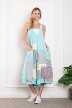 Mint Deep V Neck Patched Wide Leg Blue Velvet Jumper 2/25/25 9647