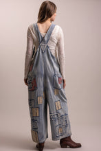 Washed Denim Vintage Oversized Bib Blue Velvet Overalls 9/9/26 1441