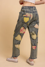Denim Playful Heart Embroidered Denim Blue Velvet Pants 6/23/26 1326