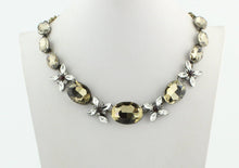 Champagne Floral Crystal Necklaces