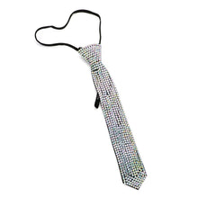 Black Bling Neck Tie Necklace