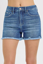 Medium Tummy Control High Rise Fray Hem Risen Shorts 4/16/25 9753