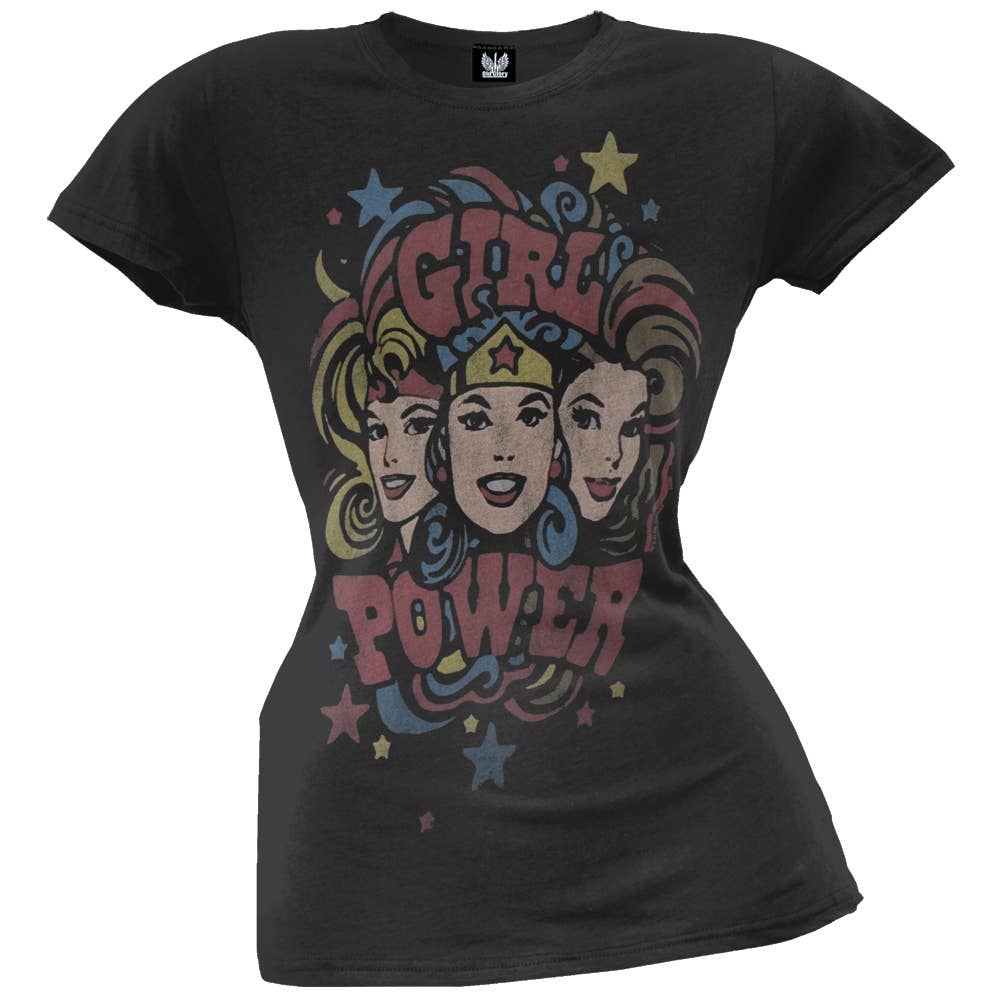 DC Comics - Girl Power Women's Juniors T Shirt: SM