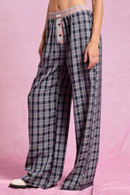 Midnight Contrast Waistband Plaid Boxer Pants