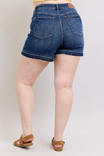 Dark High Wiast Tummy Control Destroyed Release Hem Judy Blue Shorts 6/3/25 9961