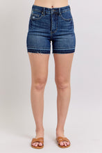 Dark High Wiast Tummy Control Destroyed Release Hem Judy Blue Shorts 6/3/25 9961