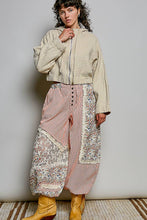 Natural Lightweight Waffle-Textured Hood Woven  POL Jacket