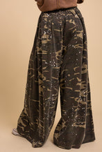 Camo Washed Paint Splatter Wideleg Blue Velvet Pants 9/9/26 1443