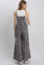 Denim Strappy Wide Leg Bib Blue Velvet Overalls 8/18/26 1373