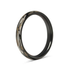 Camouflage Stainless Steel Blank Ring: 5 / 6mm