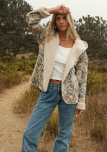 Midnight Blush Long Sleeve Hooded Lovestitch Jacket with Pockets