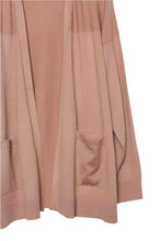 Mocha Splash Plus Long Sleeve Open Front Lightweight Knit Cardigan