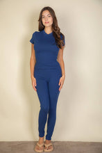 Navy Basic Solid Leggings