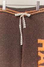 Halloween Pants with Pumpkin Lettering: Orange / M