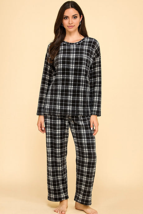 Black Plaid Pajama Set 11/17/25 1241