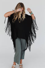 Black Showstopper Fringe Top