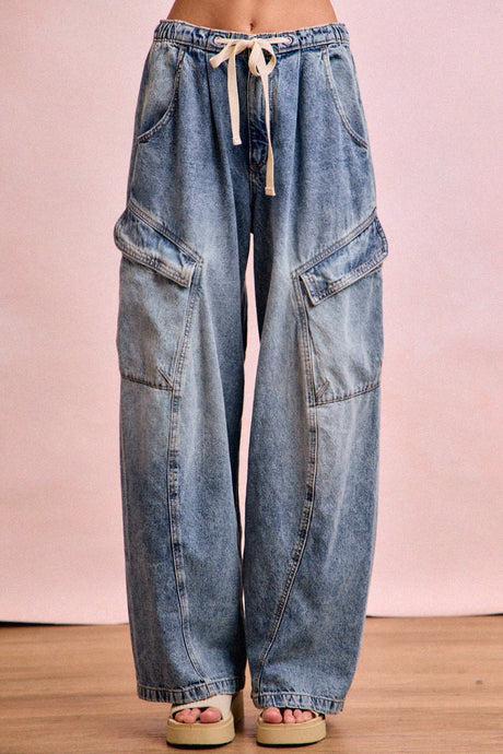 Denim Baggy Barrel Bibi Cargo Pants 1/15/26 1262