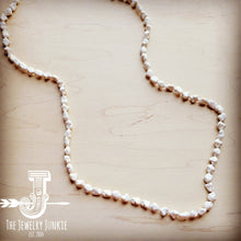 Boho Beaded Layering Necklace w/ White Turquoise: White