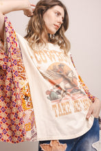 White Multi Cowboy Graphic Poncho Blue Velvet Top 8/18/26 1371
