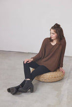 Brown Lightweight Knit Top