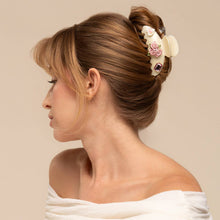 KitschPop™️Curved Claw Clip 7pc Set Vintage- Pearlized Cream