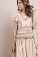 Taupe Short Sleeve Square Neck High Low Blue Velvet Tunic Top 3/12/26 1267