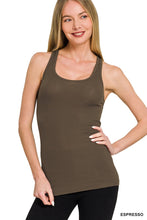 Espresso Stretchy Ribbed Knit Racerback Zenana Top 10/13/26 1505