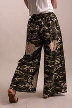 Camo Flower Patchwork Wide Leg Blue Velvet Pants 5/28/26 1315