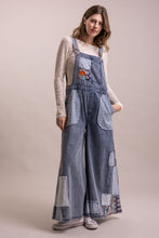 Denim Patchwork Wide Leg Blue Velvet Overalls 8/18/26 1368