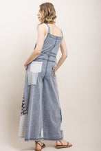 Denim Patchwork Wide Leg Blue Velvet Overalls 4/21/26 1269