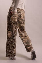 Brown Camo Leopard Wide Leg Blue Velvet Pants 9/15/26 1444