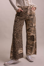 Brown Camo Leopard Wide Leg Blue Velvet Pants 9/15/26 1444